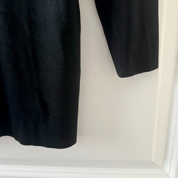 Vintage Sweaterworks Black Ribbed Sequin Cocktail Drinks Top Women's Size Large - Picture 6 of 14